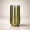 16oz Wine Flute Tumbler (Gold)