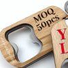 Wooden Bottle Opener Keyring